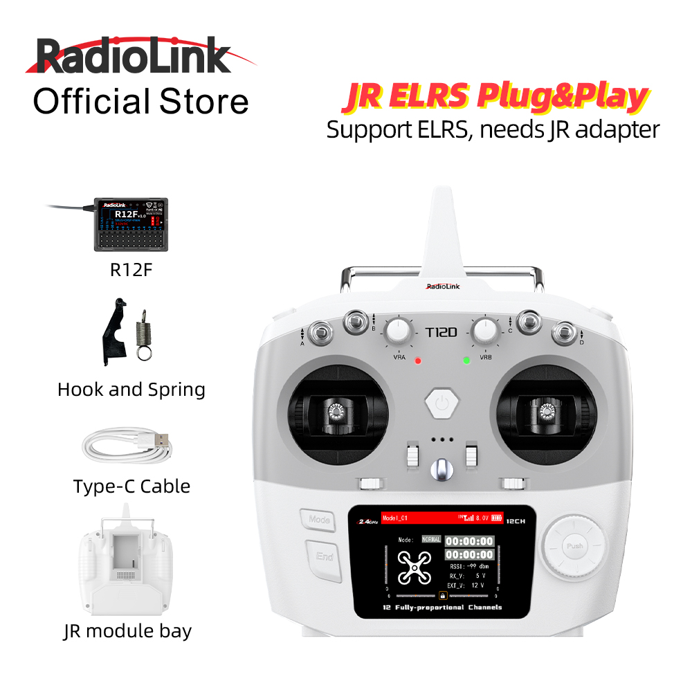 Drone Rc Leading - RadioLink T12D JR Module 12CH 2.4GHz