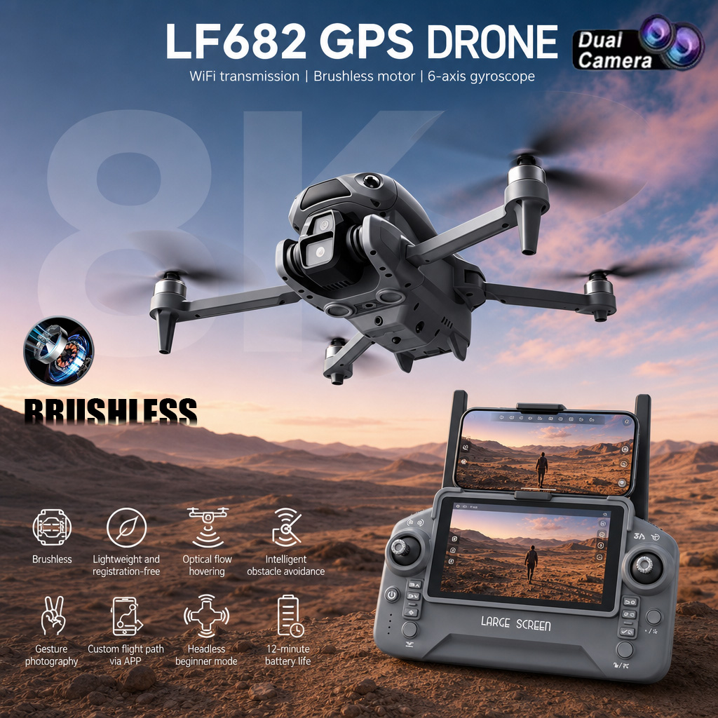 New LF682 Drone 8K Dual Camera - Drone Vera Rc review and price