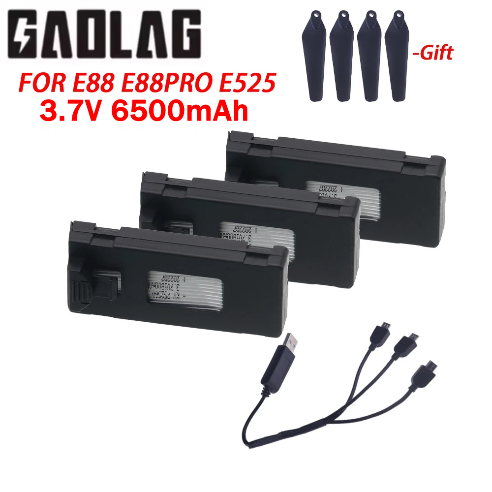 3.7V 6500mAh Rechargeable RC D - Drone Rc E99 K3 review and price